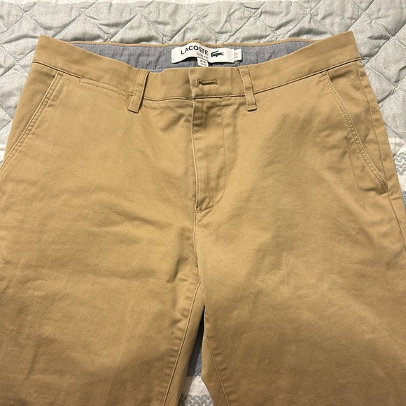 Lacoste slim fit khaki pants like new US32 - Picture 7 of 7